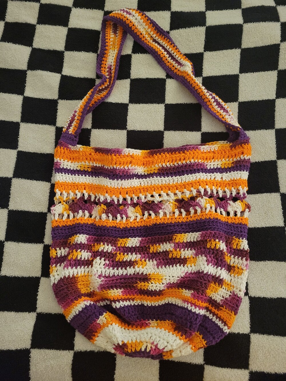 🏳️‍🌈 Crochet Cotton Beach/Market Bag